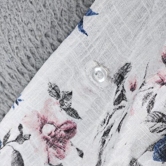 Charlie B Floral Henley Shirt Made in Italy Size P/S - Picture 3 of 9